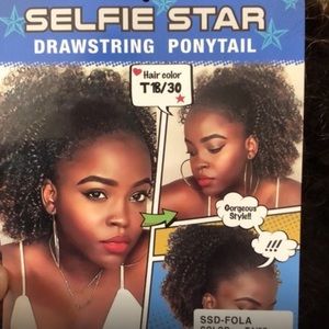 Curly draw string Ponytail